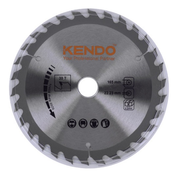 KENDO 목재용 원형 톱날 6.5인치 (62203112)
