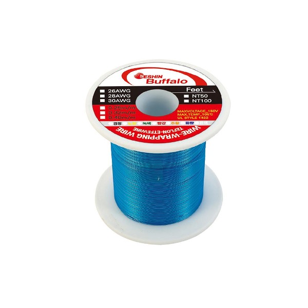Seshin Buffalo Wrapping Wire 0.32 mm × 50 m Blue SB-28 AWG (220-5779)