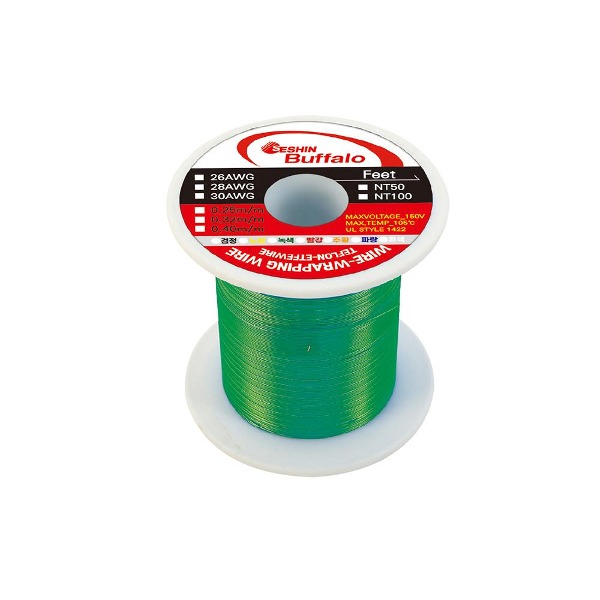 セシンバッファロー ラッピングワイヤ 0.32mmx50m 緑色 SB-28AWG (220-5760)