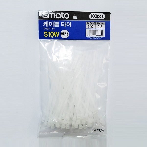 electric function thread practical material cable tie mini 2.5×100 mm white 100 EA
