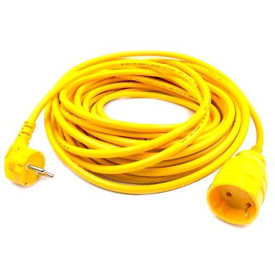 4000W High Capacity 1 Outlet Extension Yellow 5M (8250-3258)
