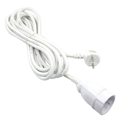 Home 4000W High Capacity 1 Outlet Extension White 3M (8250-3270)