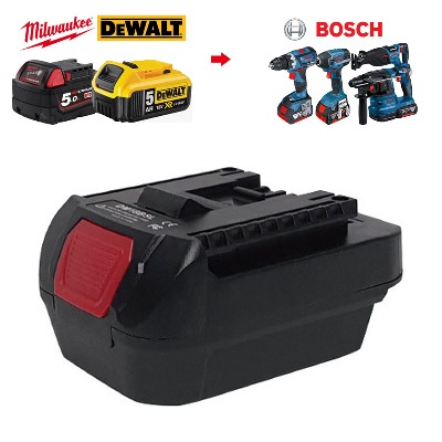 Milwaukee Dewalt 18 V Battery Bosch Electric Tool Conversion Gender Adapter (BOTODE18)